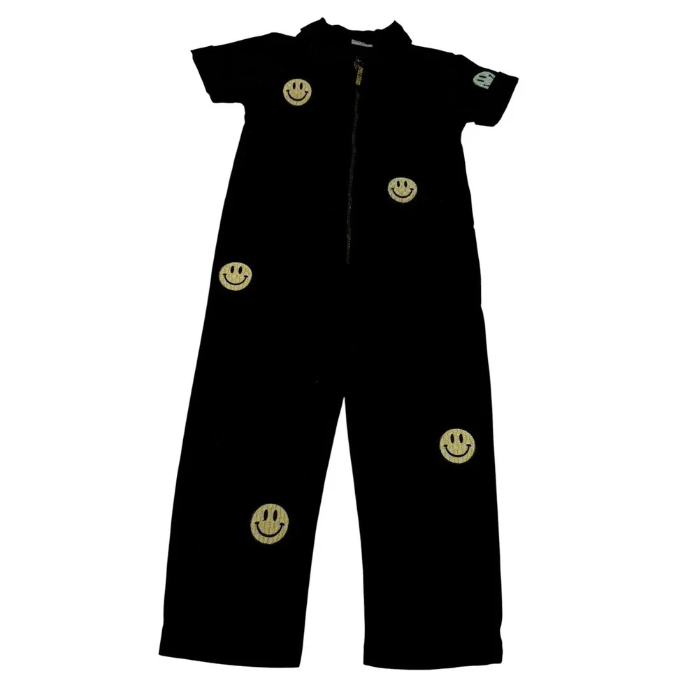 NWOT LITTLE TROUBLE SMILE SQUAD MECHANIC SUIT ZIP FRONT 5T